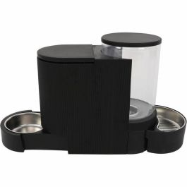 M Pets DUPLO Distributeur d'eau et croquettes 1,3kg/3L - 40x16,2x29,1 cm - Noir PET6953182739814