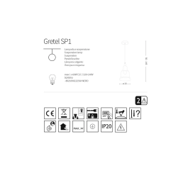 Lampe Suspendue "Gretel" [I-L-122564]