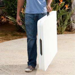 Table Piable Lifetime Blanc 245 x 74 x 76 cm Acier