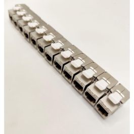 Pack de 12 noyaux keystone RJ45 Cat.6a - LINEAIRE - PR24AS12 - Court - Blindé