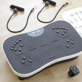 Pack Ceinture avec bandes de résistance pour les fessiers et guide d'exercices et Plate-forme d'Entraînement par Vibrations avec