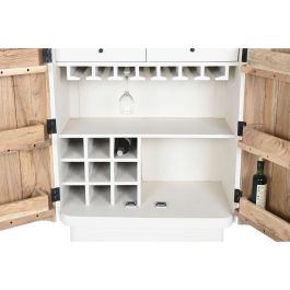 Range Bouteilles Home ESPRIT Blanc Naturel 85 x 50 x 100 cm