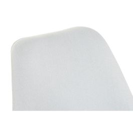 Chaise DKD Home Decor Bleu Beige Polyester Mousse Bois de hêtre 48 x 56 x 83 cm