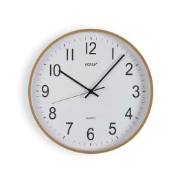 Horloge Murale Versa Plastique Quartz Bois MDF 5 x 35 x 35 cm