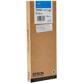 Epson T6062 Cartouche d'encre pigmentaire originale Cyan 220ml pour Stylus Pro 4800/4880