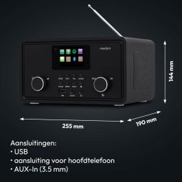 Medion Radio Internet DAB Bluetooth 2 x 10 W RMS Noir