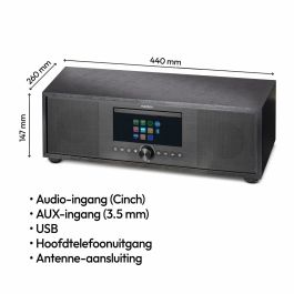 Medion Radio Internet DAB/FM Lecteur CD Son 2.1 80W RMS MED4061275196573