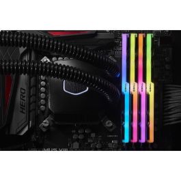 G.Skill Trident Z RGB Kit de mémoire F4-3200C16Q-64GTZR - 64 Go (4x16 Go) DDR4 3200 MHz CL16 - Rétroéclairage RGB