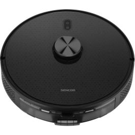 Sencor SRV-9120BK Aspirateur Robot Laveur avec Navigation LiDAR 3000 Pa Autonomie 140 min pour Tous Sols - Noir