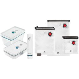 Zwilling 36815-014-0 - Machine de mise sous vide pour aliments avec conteneurs en verre, pompe USB, étanchéité sous vide, bleu, sans BPA