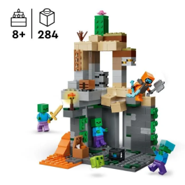 Lego - Jeu de Construction Minecraft 21587 Le Donjon de Zombies - Set Interactif - A Partir de 8 Ans