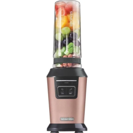 Sencor SBL 7175RS Blender Smoothie 800W avec 2 Programmes (SOFT/HARD), Bouteille 0.6L Tritan sans BPA et 6 Lames en Acier Inoxydable