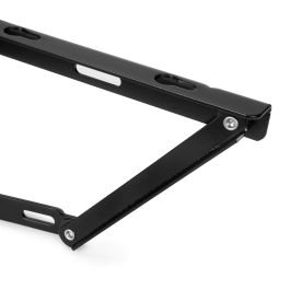 Emuca Jeu de levage pour lits lits, ouverture frontale, pour lits de 135 cm, Acier, Peint en noir