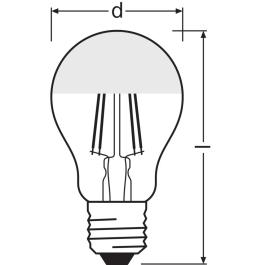 Osram [LVE-4099854062742] Ampoule LED Classic E27 6.5W 650Lm 2700K 300° IP20