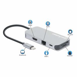 MANHATTAN USB-C 8-in-1 Dockingstation HDMI RJ45 3xUSB-A