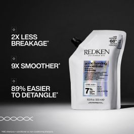 Redken Shampoing ACIDIC BONDING CONCENTRATE sans sulfate pour cheveux abîmés recharge 500 ml