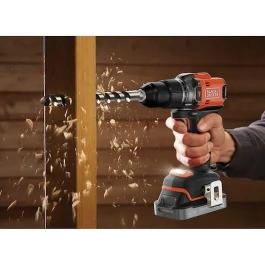 Black + Decker Taladro Atornillador de Impacto Inalambrico 18V avec 2 Batteries 2 Ah + Chargeur BLD683D2XK-QW Sans Balero