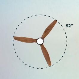 Ventilateur de Plafond avec Lumière Cecotec EnergySilence Aero 5230 18 W 40 W Noir Bois (3000-6500 K)