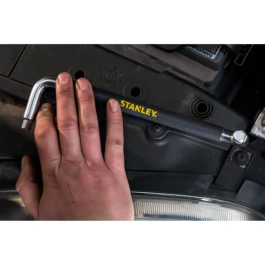 Stanley STHT80879-0 Clé à vidange avec embouts 8 et 10 mm, poignée grip anti-ripage - Compatible Peugeot, Citroën, Renault