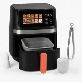 Livoo MEN428 Set de 4 accessoires pour friteuse sans huile : moule pliable 2 en 1, 12 moules, brosse, pince