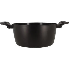 Menastyl Four Hollandais 6020647 en Aluminium Forgé 24 cm Noir pour Tous Feux dont Induction