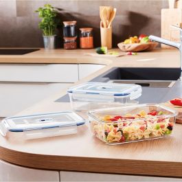 Recipiente Rectangular Hermético Vidrio Pure Box Active Luminarc 22x16 cm - 197 cL