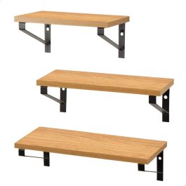 Etagères Max Home Fer Bois MDF 42 X 12 X 16 CM (4 Unités)