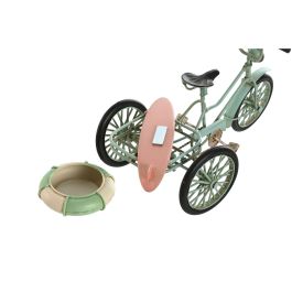 Figurine Décorative Home ESPRIT Bleu Blanc Vert Rose Vintage 26,5 x 12 x 14 cm (3 Unités)