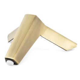 Q&Q Pata Metálica Vector H120 Latón Cepillado 120mm