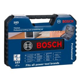 Bosch Jeu de 103 pièces pour bois, pierre, métal, accessoires de perçage et vissage BOS1701161928997