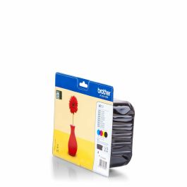 Cartouche d'encre originale Brother LC121 Jaune (4 Unités)