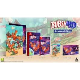 Just For Games - Bubsy 4D Pawsome Edition - Jeu d'Aventure et de Plateformes pour Nintendo Switch
