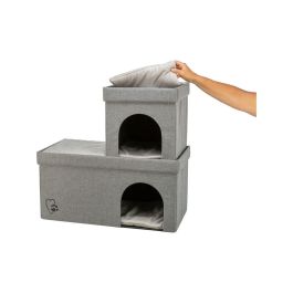Grotte pour chat Trixie Kimy Gris clair 76 x 72 x 37 cm