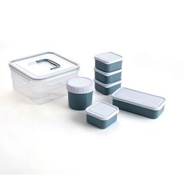 Ensemble de contenants de cuisine hermétiques empilables Quid Minimal 7 Pièces