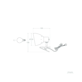 Lampe de bureau Pathein SKD-T1003, Lampe flexible en métal avec pince, design moderne pour bureau et salon