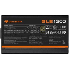 Cougar CGRGLE-1200 Alimentation PC 1200W ATX 3.1 - 80 Plus Gold - Entièrement Modulaire - Ventilateur 135 mm HDB - Noir