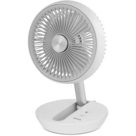 Sencor SFE 0773WH Ventilateur de bureau sans fil pliable, 18 cm, 4 vitesses, 15 h autonomie, batterie 4000 mAh, chargement USB-C, 36 dB Precio: 63.312. SKU: B19YJCTDAE