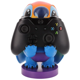 Exquisite Gaming Cable Guys - Support universel pour écouteurs, smartphone et manettes - Figurine Disney Stitch Rainbow - 20 cm - Sous licence officielle