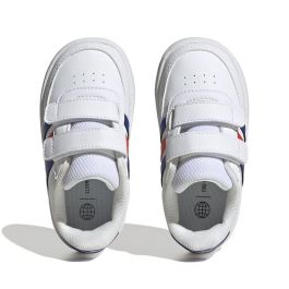 Chaussures de Sport pour Enfants Adidas Breaknet Lifestile Court Lace Strap Blanc 3-4 Ans