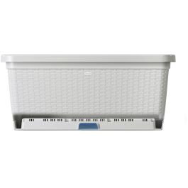 STEFANPLAST Bac a fleur NATURAL - 66 L -  80x40x34h cm -  Gris pierre