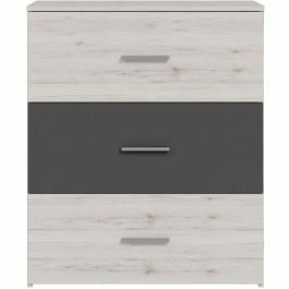 Commode ADRIA 3 tiroirs Roble fresno / Gris liso 75,2 x 41,3 x 89,7 cm ADRIAIRDK211J51