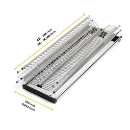 Emuca Égouttoir acier inoxydable Drynox, module 700mm, acier inoxydable