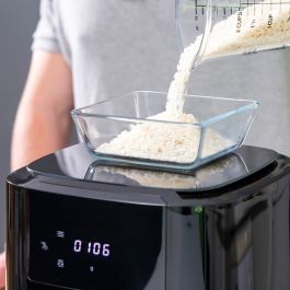 Pack Friteuse à Air avec Balance et Panier en Silicone Pliable pour Friteuses à Air InnovaGoods