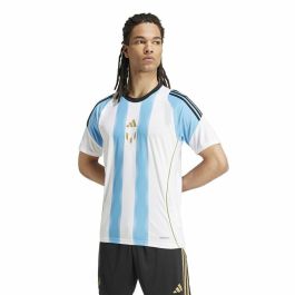 T-shirt de foot Adidas Messi Training Jersey Blanc Bleu