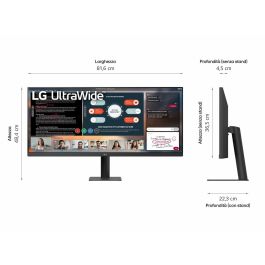 LG 34U511A-B Moniteur 34 pouces WFHD 2560x1080 IPS 100 Hz 1ms HDR 400 21:9 Noir
