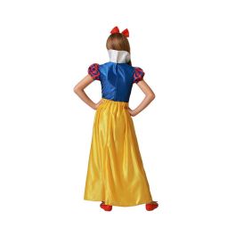 Déguisement Princesse de Conte Enfant Fille Jaune 10-12 Ans, Costume de Fête 3 Pièces (Diadème, Chemisier, Jupe) pour Carnaval