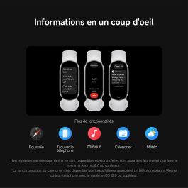 Bracelet d'activités Xiaomi Smart Band 10 Noir