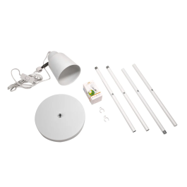 Lampe sur pied SAGA SKD-F1008 en métal, design moderne, compatible ampoule E27