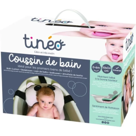 Tineo Coussin de bain pour bébé, doux et confortable pour les premiers bains