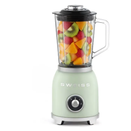 Sweiss Blender Vintage MXV7 - Bol 1,5 L - 1000 W - 2 Vitesses + Mode Pulse - Vert - 6 Lames Robustes Amovibles - Mixeur Puissant Precio: 94.896. SKU: B15WGY929C